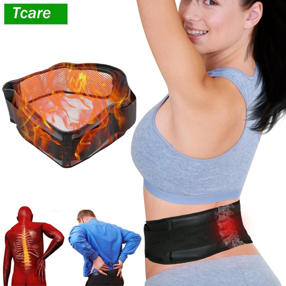 Magnetic Therapy Self-heating Back Support Brace Belt Lumbar