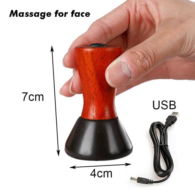 Gua Sha Natural Energy Hot Stone Electric Back Massager For Spa